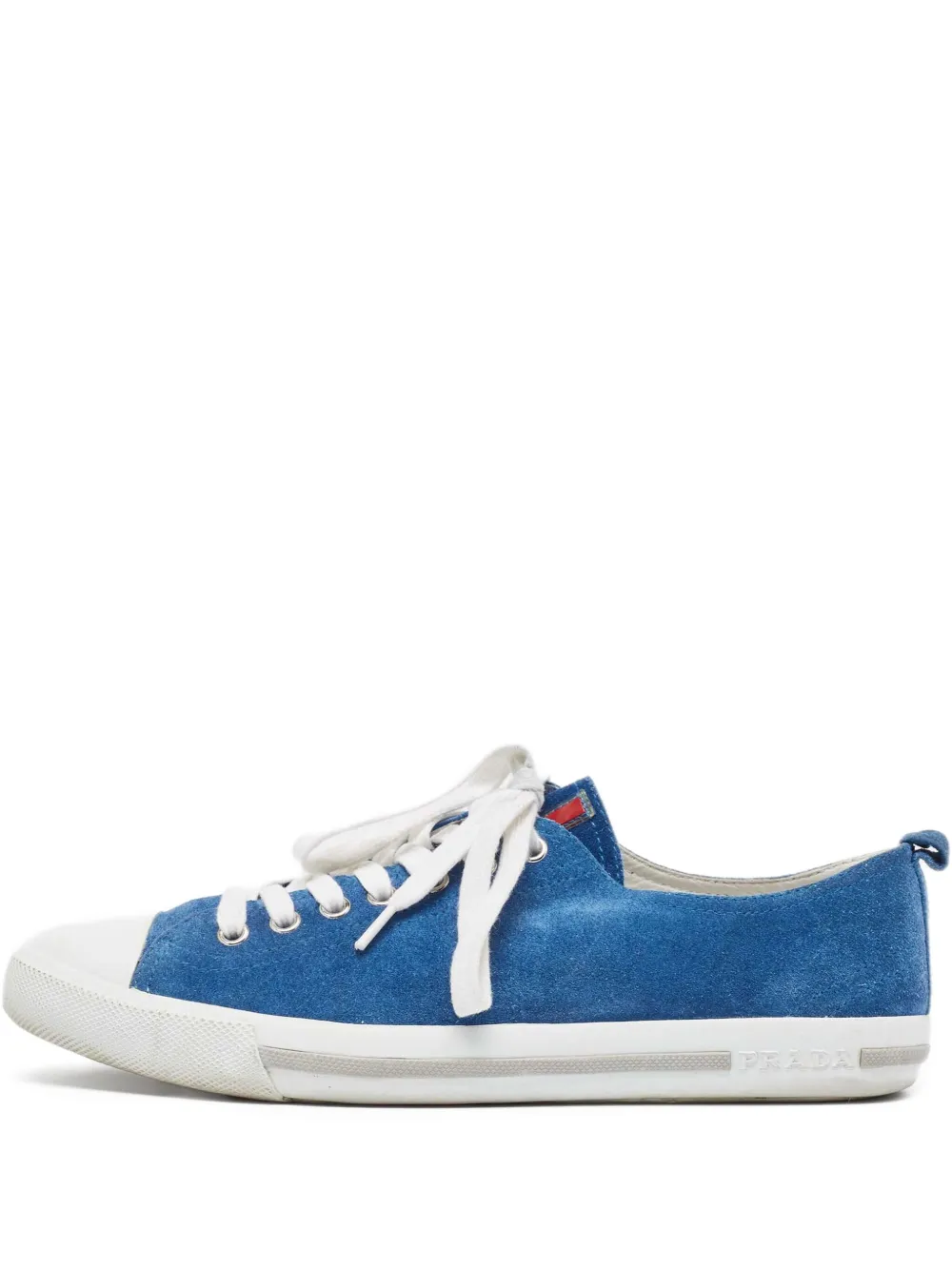 Prada Pre-Owned baskets en daim | bleu | Image 1