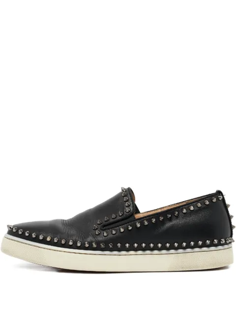 Christian Louboutin Pre-Owned leather slip-on sneakers
