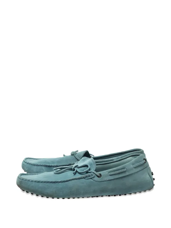 TODS トッズ スエード デッキシューズ Tod's Vintage スエード デッキシューズ | ブルー | FARFETCH JP