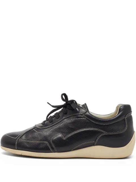 Ferragamo Pre-Owned tenis con agujetas