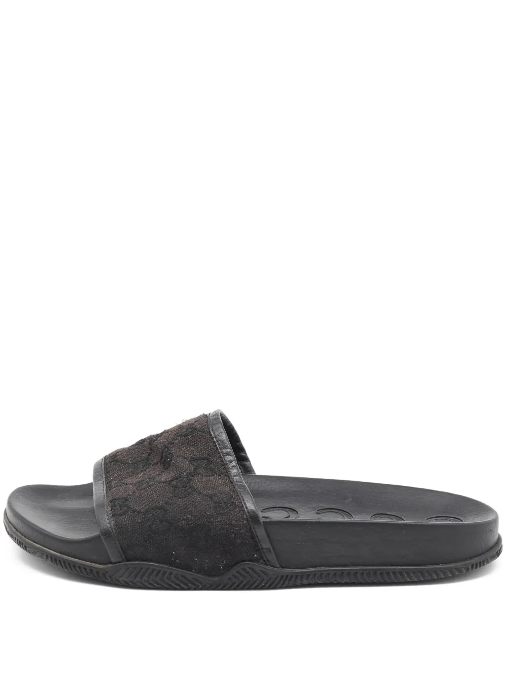 Gucci Pre-Owned GG canvas slides | Black | Image 1