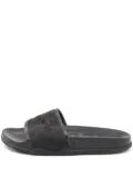 Gucci Pre-Owned GG canvas slides - Black