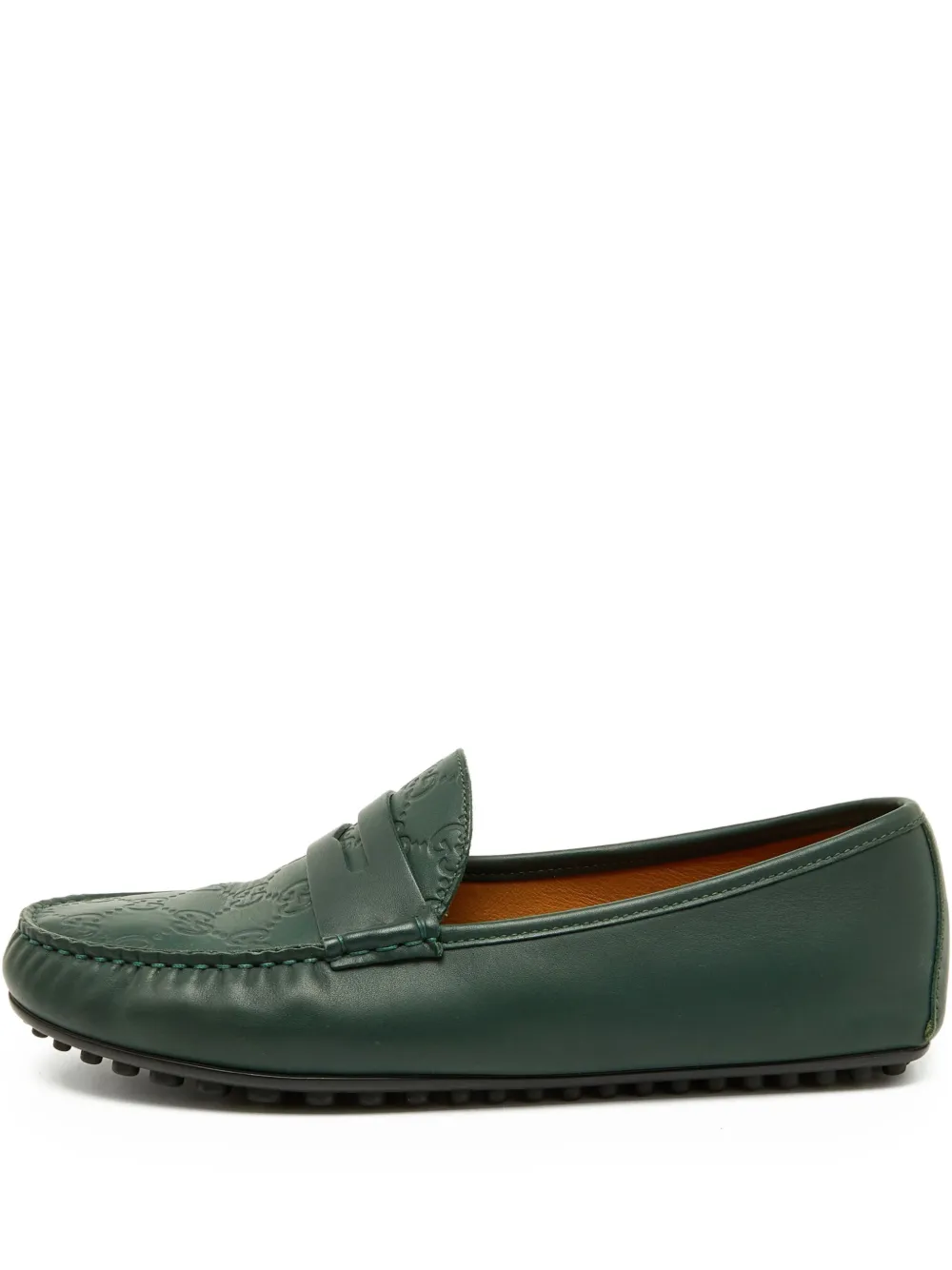 Gucci Pre-Owned mocasines con efecto en relieve | verde | Image 1