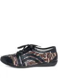Ferragamo Pre-Owned lace-up canvas sneakers - Brown