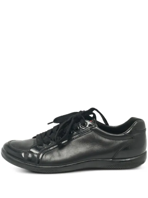 Prada Pre-Owned leather sneakers