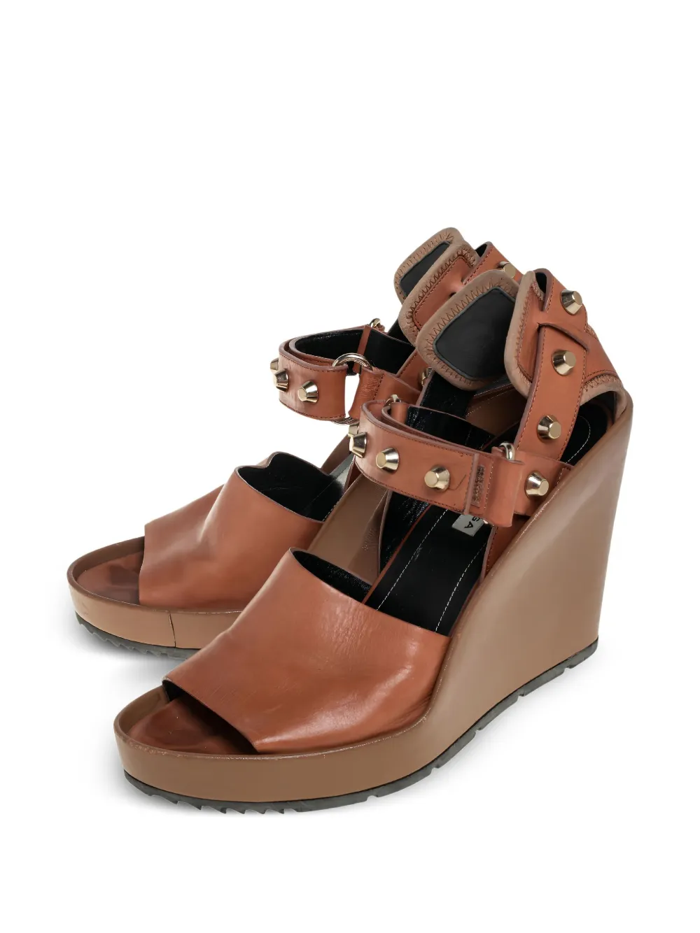 Balenciaga Pre-Owned Leren sandalen - Bruin