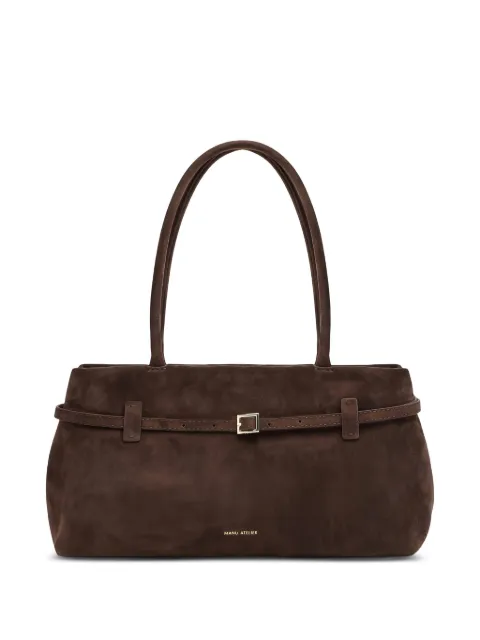 Manu Atelier Le Cambon East West suede shoulder bag 