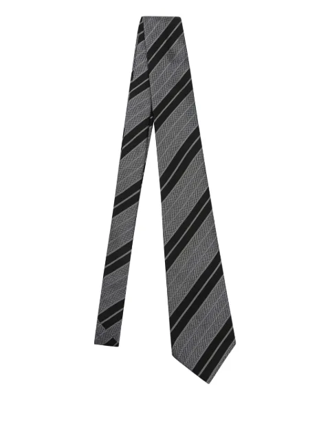 Saint Laurent corbata con motivo de rayas