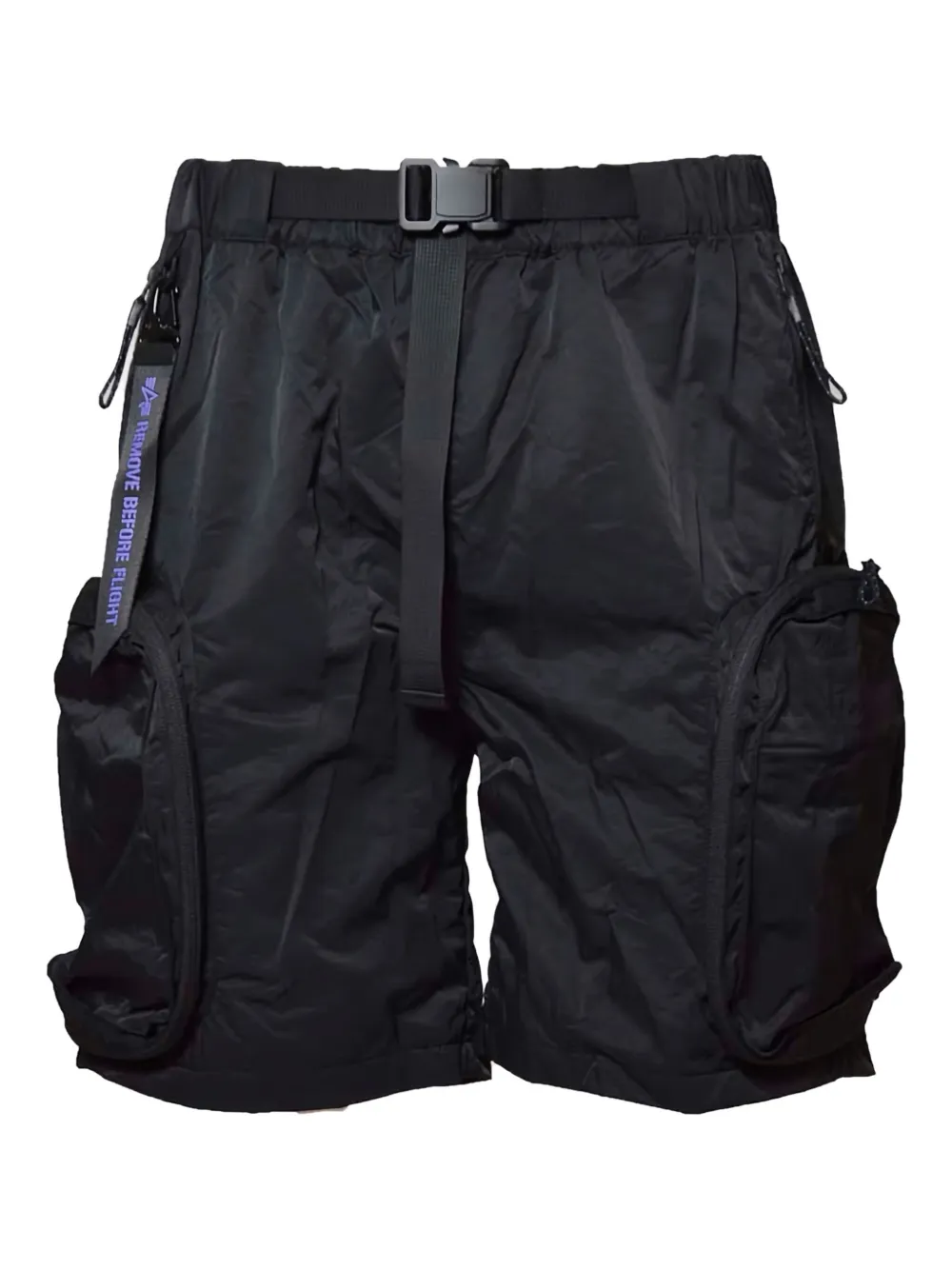 Alpha Industries Cargo shorts met ceintuur Zwart