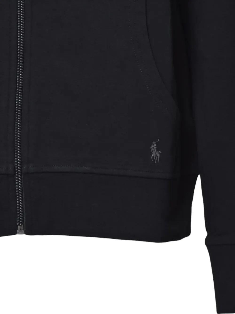 Polo Ralph Lauren logo-embroidered hoodie - Zwart