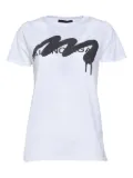 Black Score graffiti-print T-shirt - White