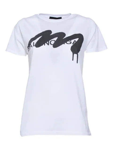 Black Score graffiti-print T-shirt