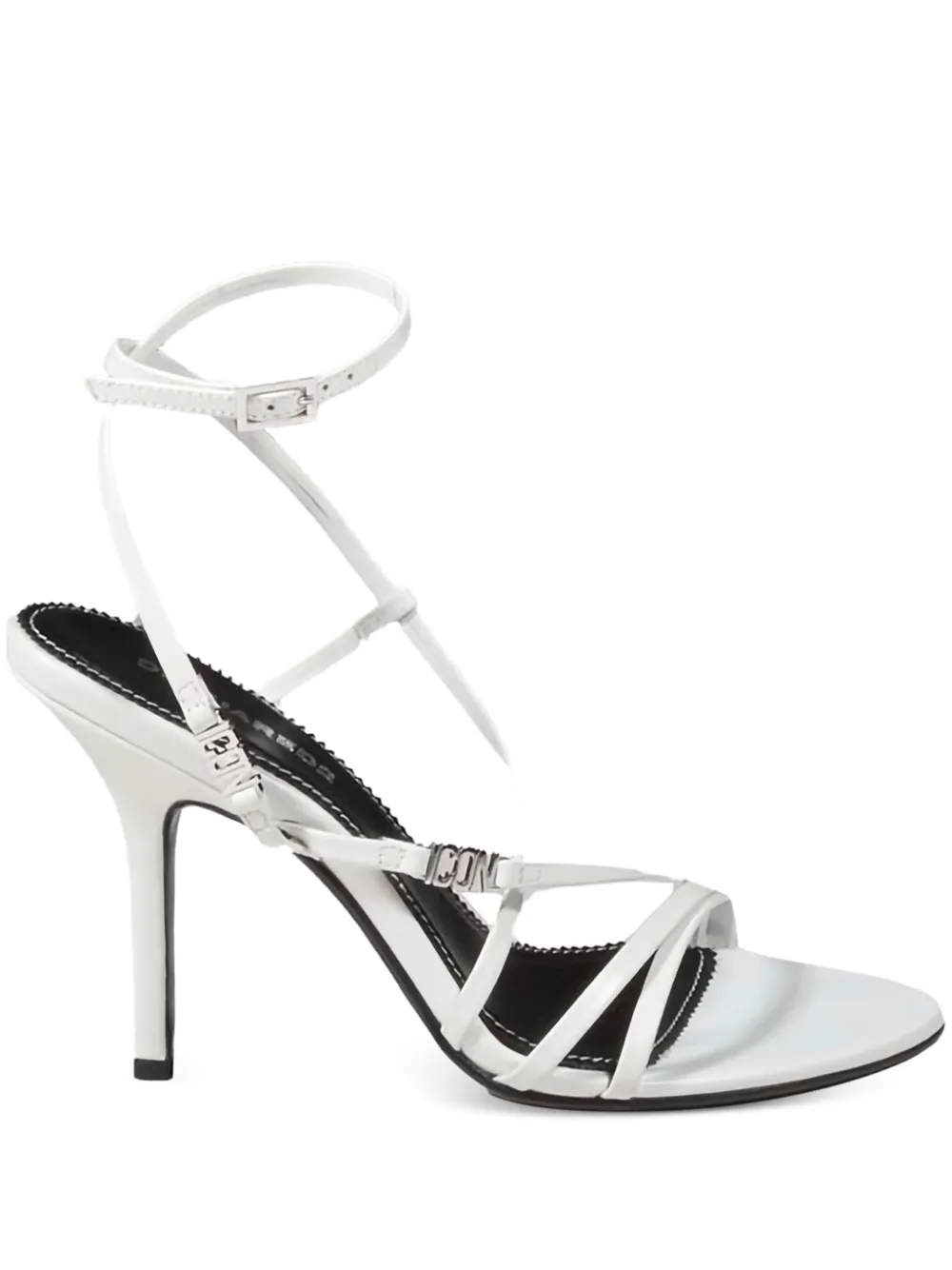 Dsquared2 Leather Sandals In White