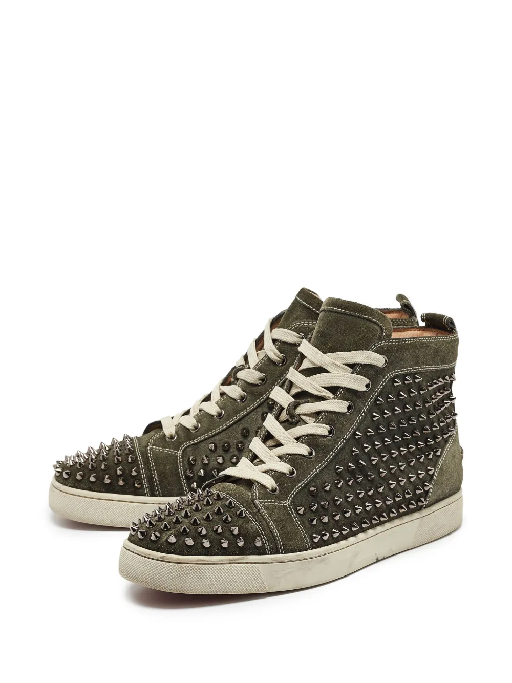 Christian Louboutin Pre-Owned studded suede sneakers | Image 2