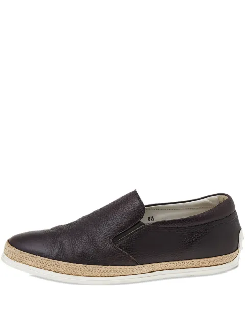 Tod's Vintage leather slip-on sneakers