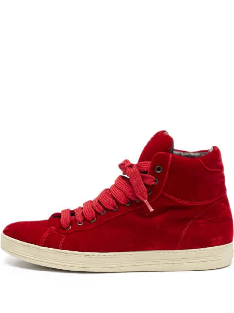 Tom Ford Vintage high-top velvet sneakers