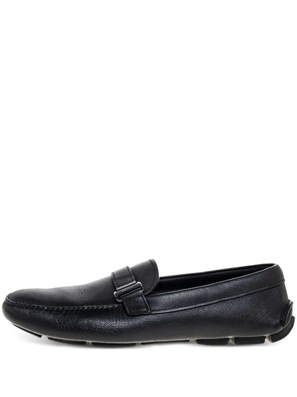 Prada Pre-Owned strap-detailed loafers | Black | Image 1