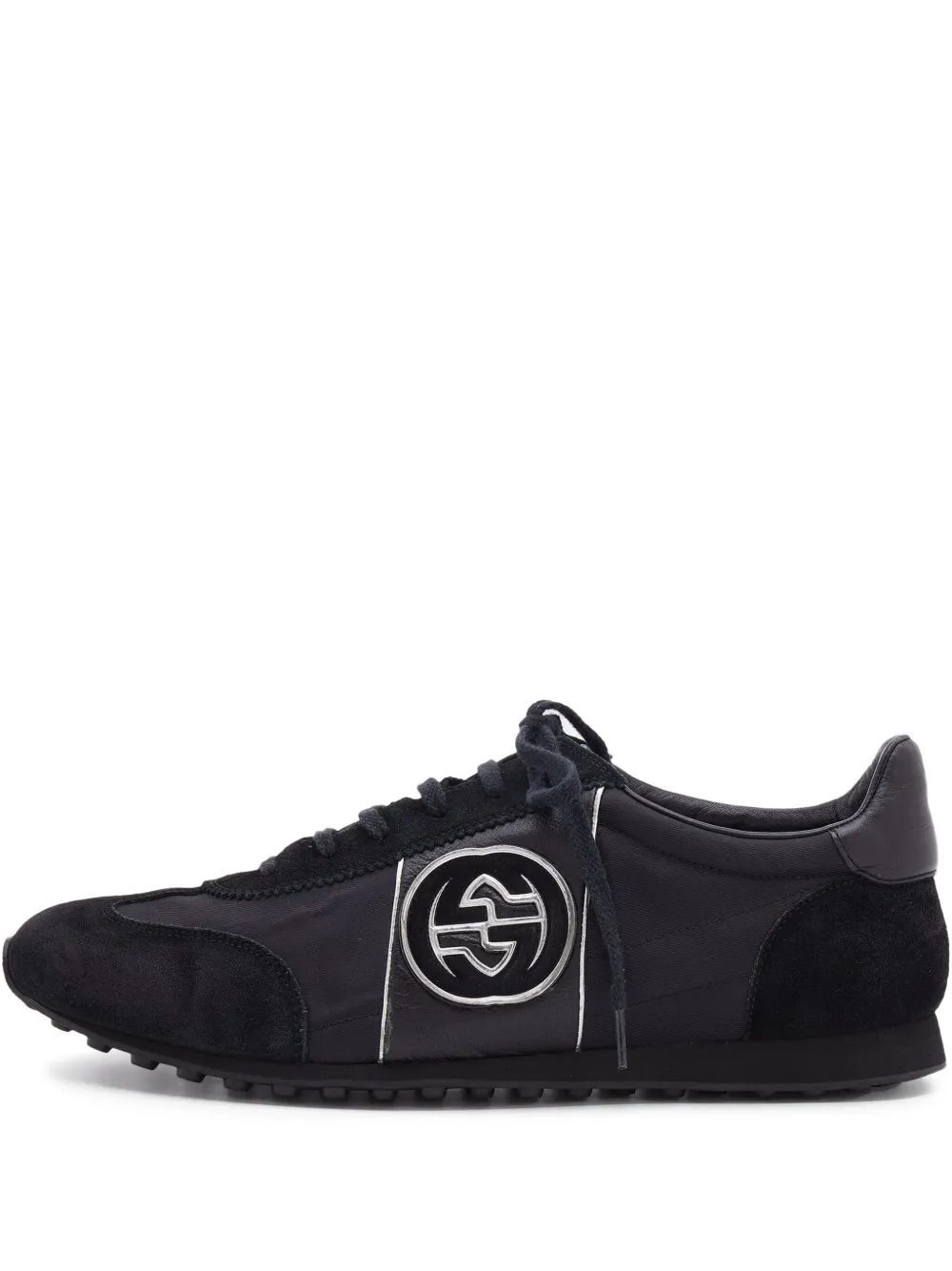 Gucci Pre-Owned Double G-patch sneakers | Black | Image 1