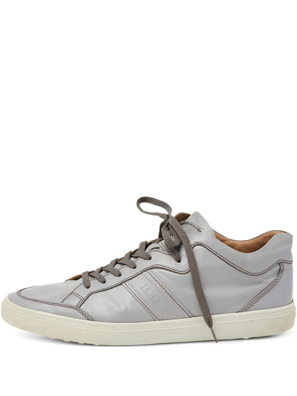 Tod's Vintage leather low-top sneakers | Grey | Image 1