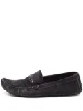 Louis Vuitton Pre-Owned suede penny loafers - Black