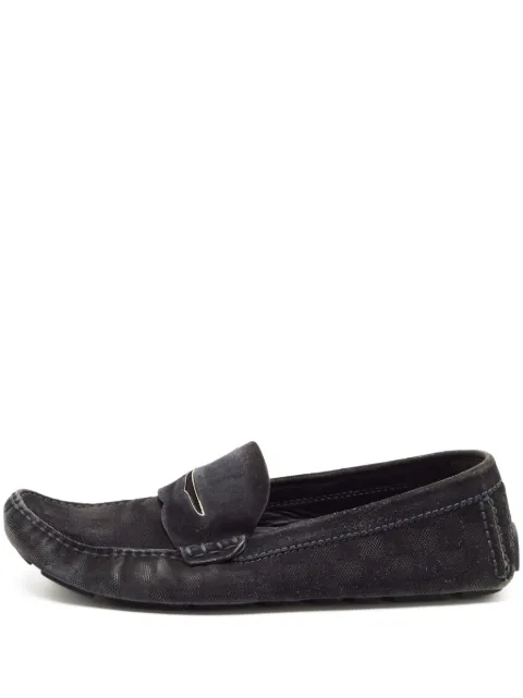 Louis Vuitton Pre-Owned mocasines penny de gamuza