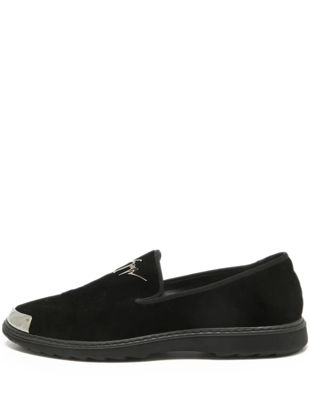 Giuseppe Zanotti Vintage metallic-cap slip-on loafers | Black | Image 1