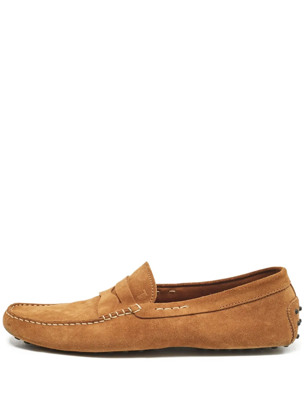 Tod's Vintage mocassins en daim à entaille penny | marron | Image 1
