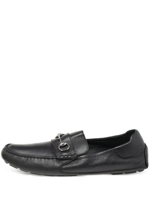 Gucci Pre-Owned Horsebit-detail leather loafers