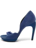 Balenciaga Pre-Owned ruched open-toe pumps - Blue