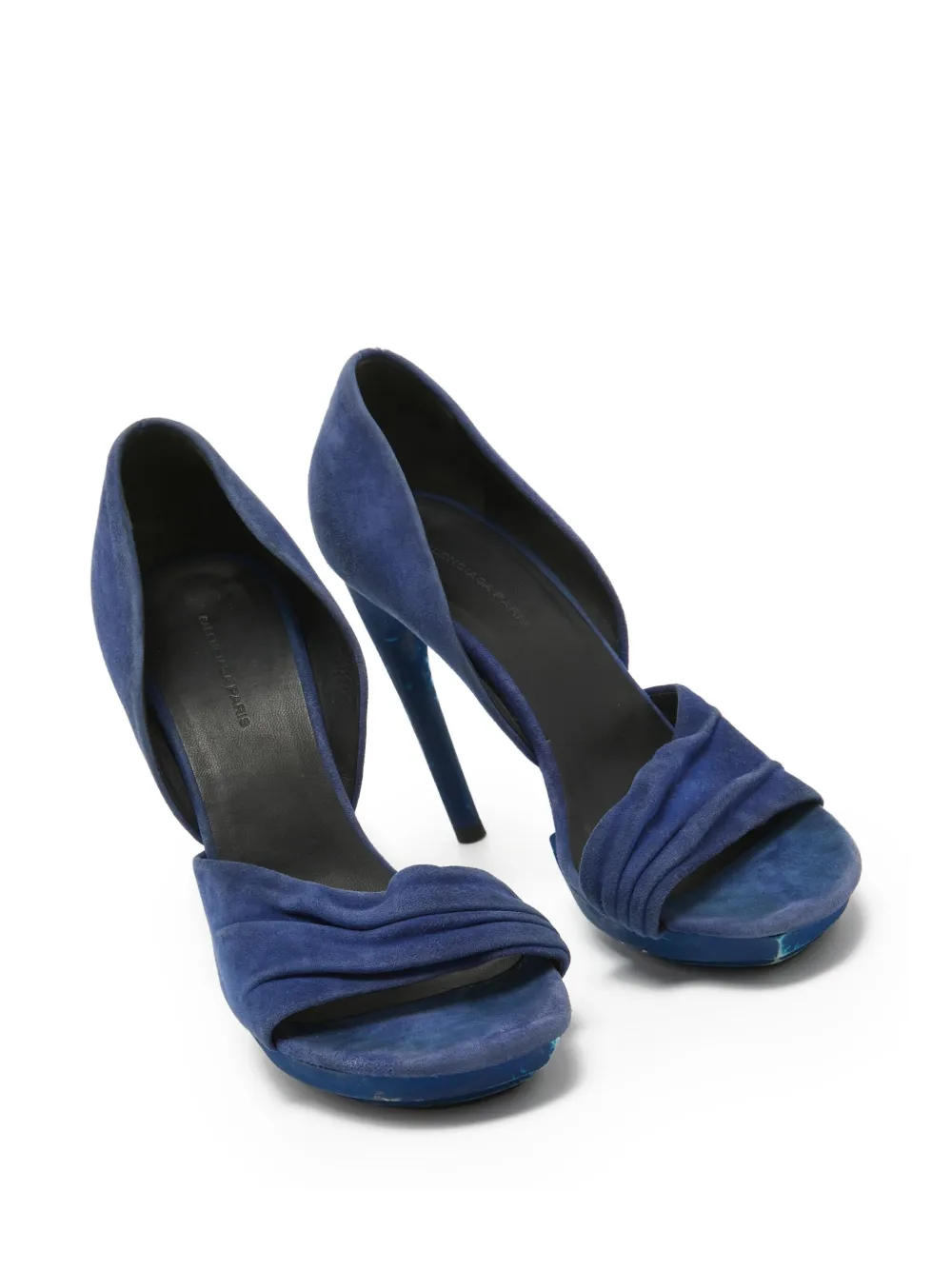 Balenciaga Pre-Owned Pumps met open neus en ruches - Blauw