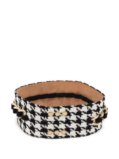 Balmain Pre-Owned houndstooth belt