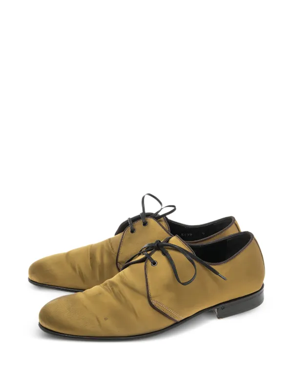 Dolce & Gabbana Pre-Owned Leather lace-up Shoes | Brown  display picture 3