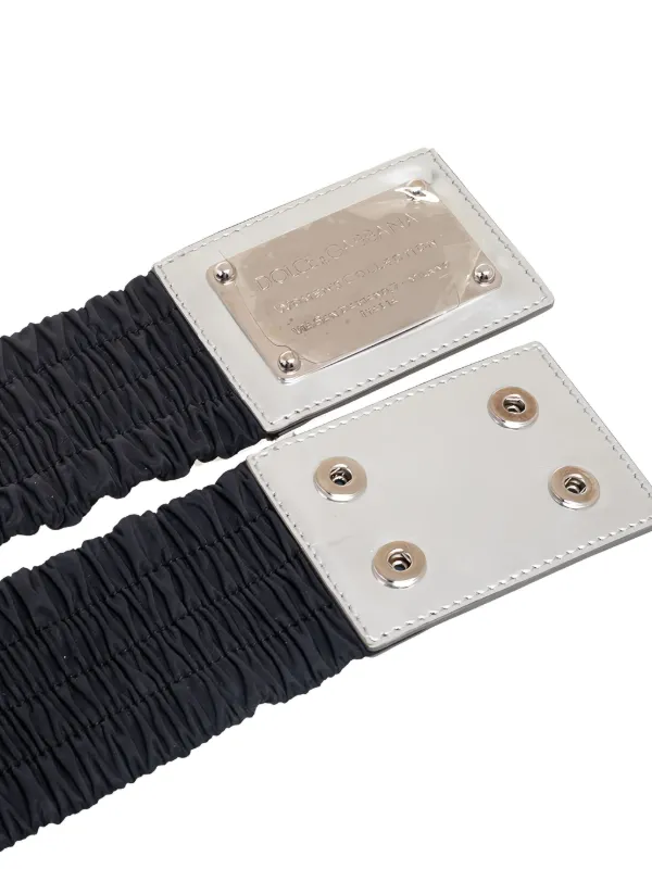 Dolce Gabbana Elastic Belt Stretch belt with logo tag in Red for Girls | Dolce&Gabbana® US main image 4