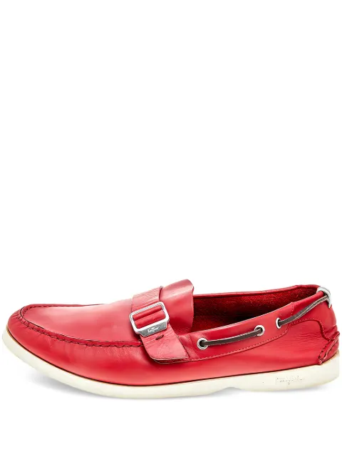 Ferragamo Pre-Owned chaussures bateau en cuir