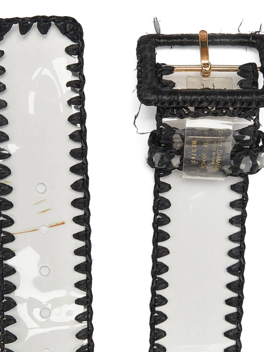 Dolce & Gabbana Pre-Owned Cintura con placca logo | Pre-owned | Image 4