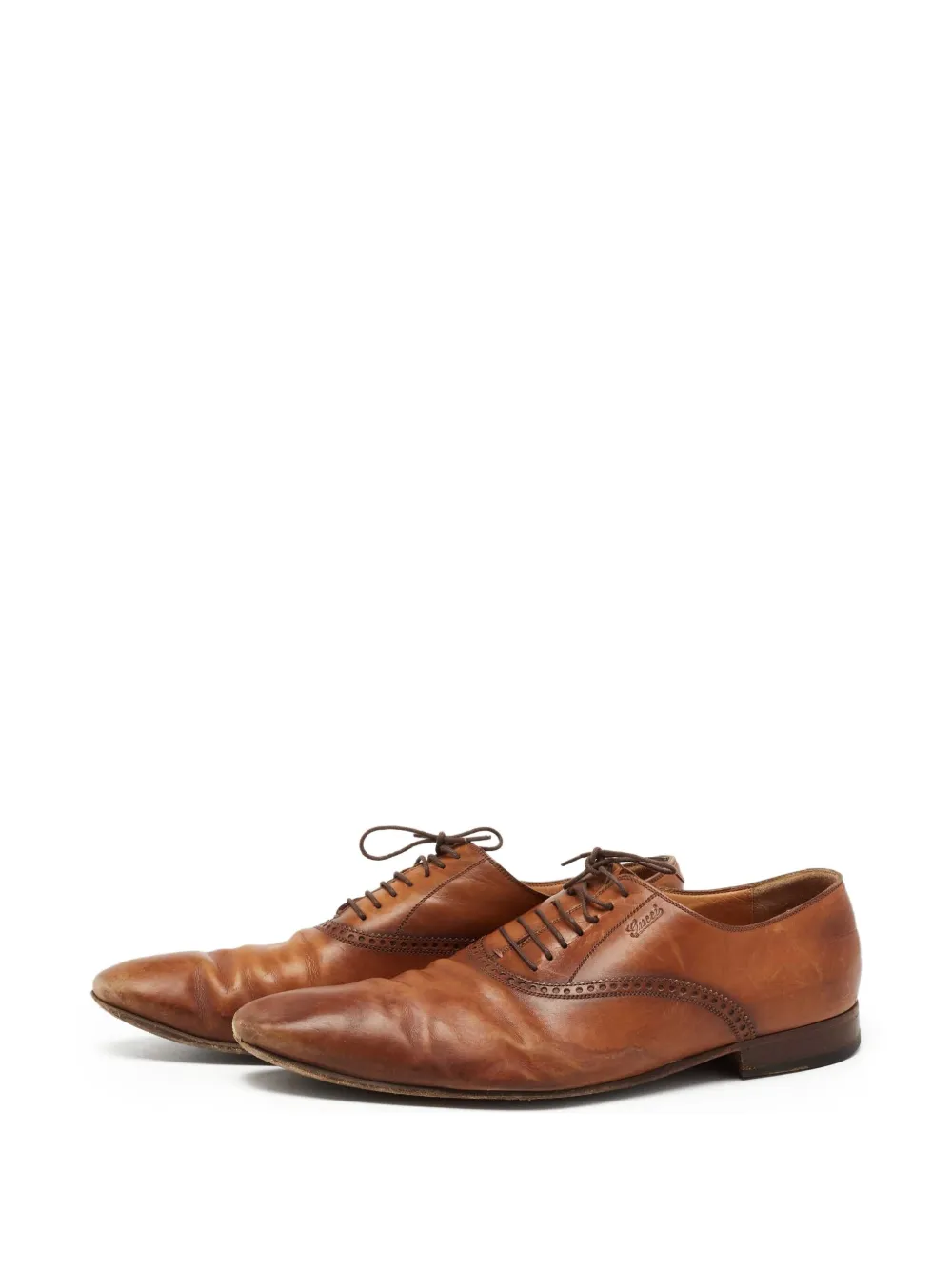 Gucci Pre-Owned oxfordskor med snörning | Oxfordskor | Image 2