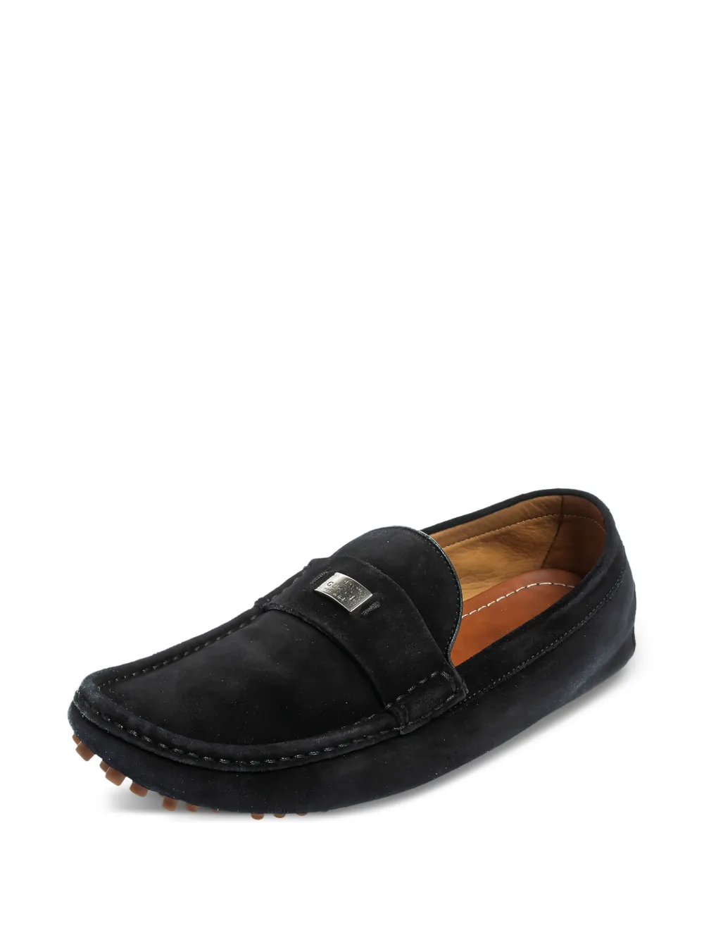Gucci Pre-Owned mocassins en daim à plaque logo | Chaussures | Image 2