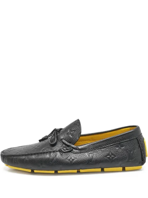 Louis Vuitton Pre-Owned x Yayoi Kusama leather loafers