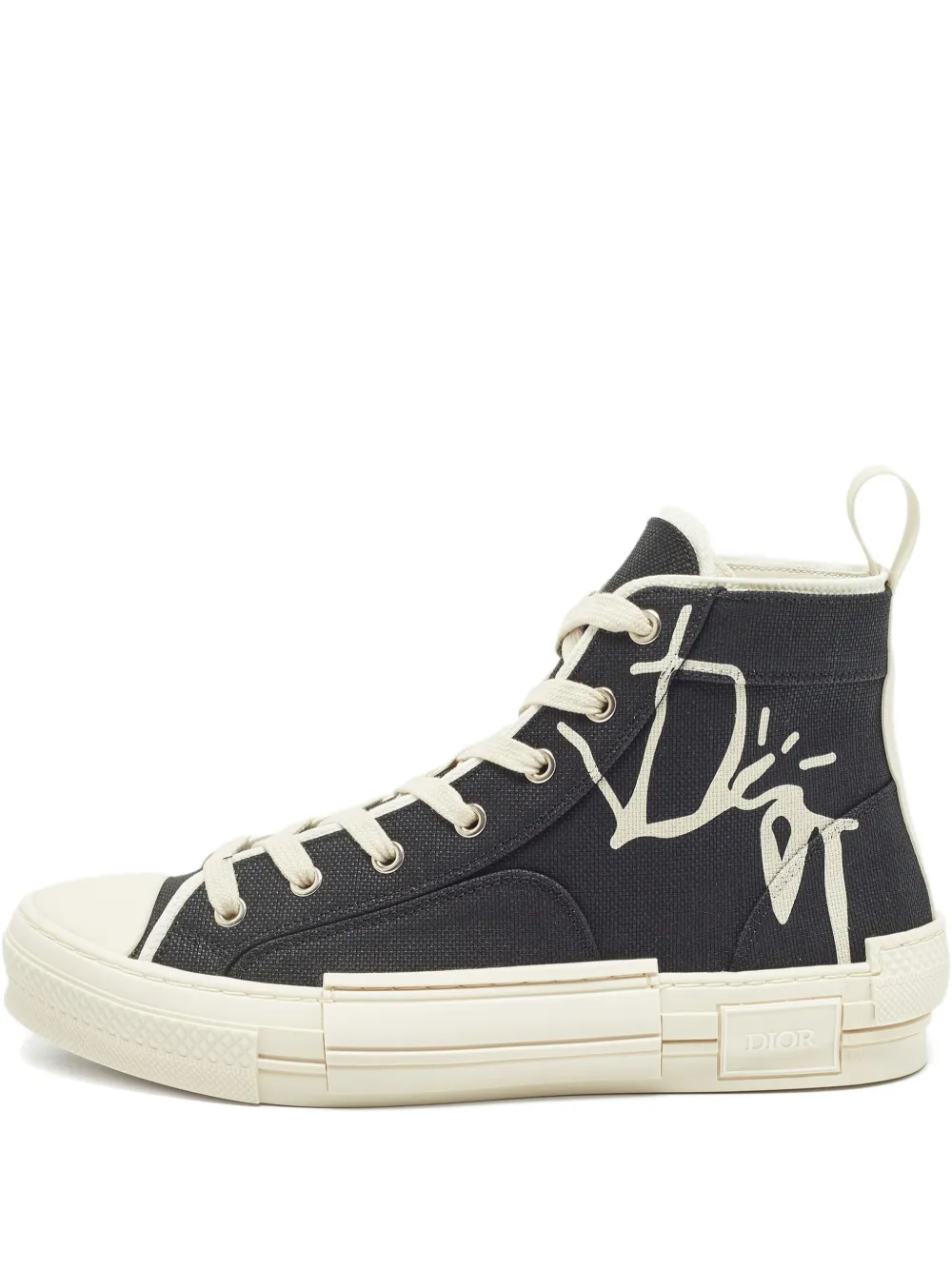 Pre-owned Dior Canvas High-top Sneakers