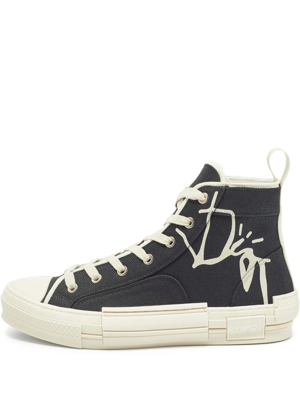 Christian Dior Pre-Owned canvas high-top sneakers - ブラック Christian Dior Pre-Owned canvas high-top sneakers - ブラック