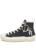 Christian Dior Pre-Owned canvas high-top sneakers - Black
