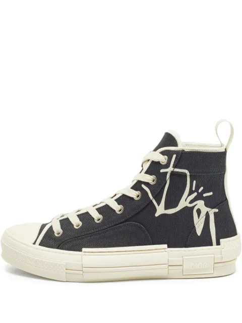 Christian Dior Pre-Owned canvas high-top sneakers