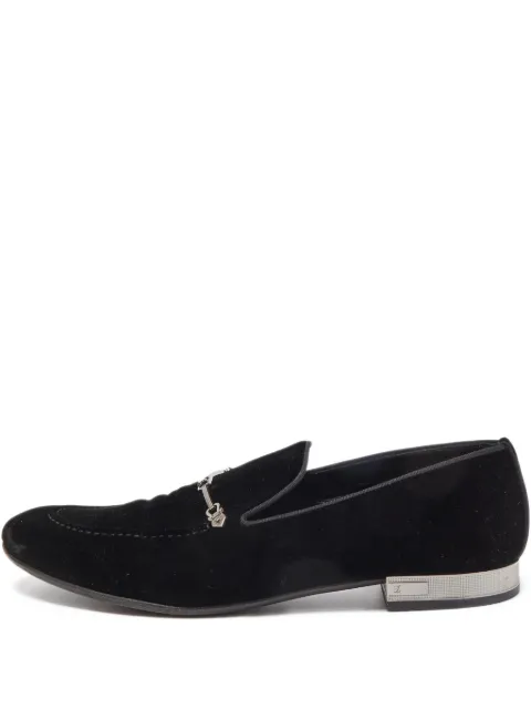 Louis Vuitton Pre-Owned velvet loafers