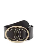 CHANEL Pre-Owned Interlocking CC-logo belt - Black