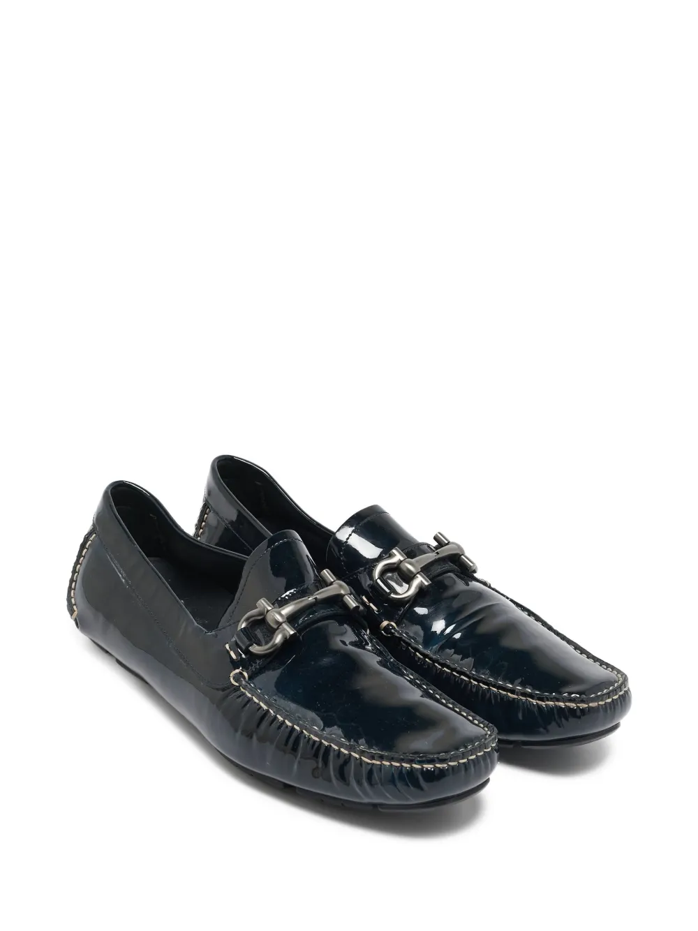 Ferragamo Pre-Owned mocasines drive Gancini | Image 2