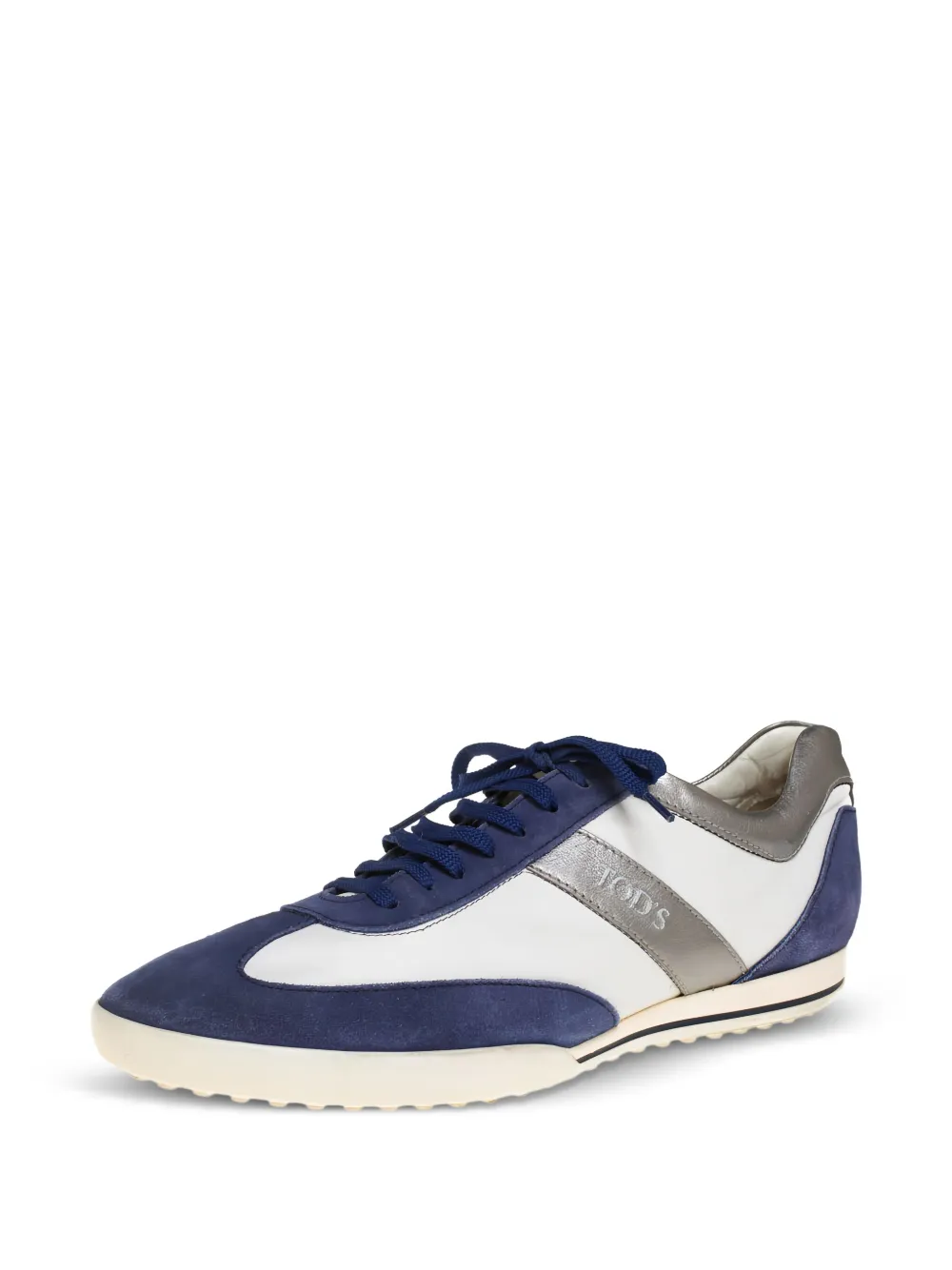 Tod's Vintage suede-panelled lace-up trainers | Image 2