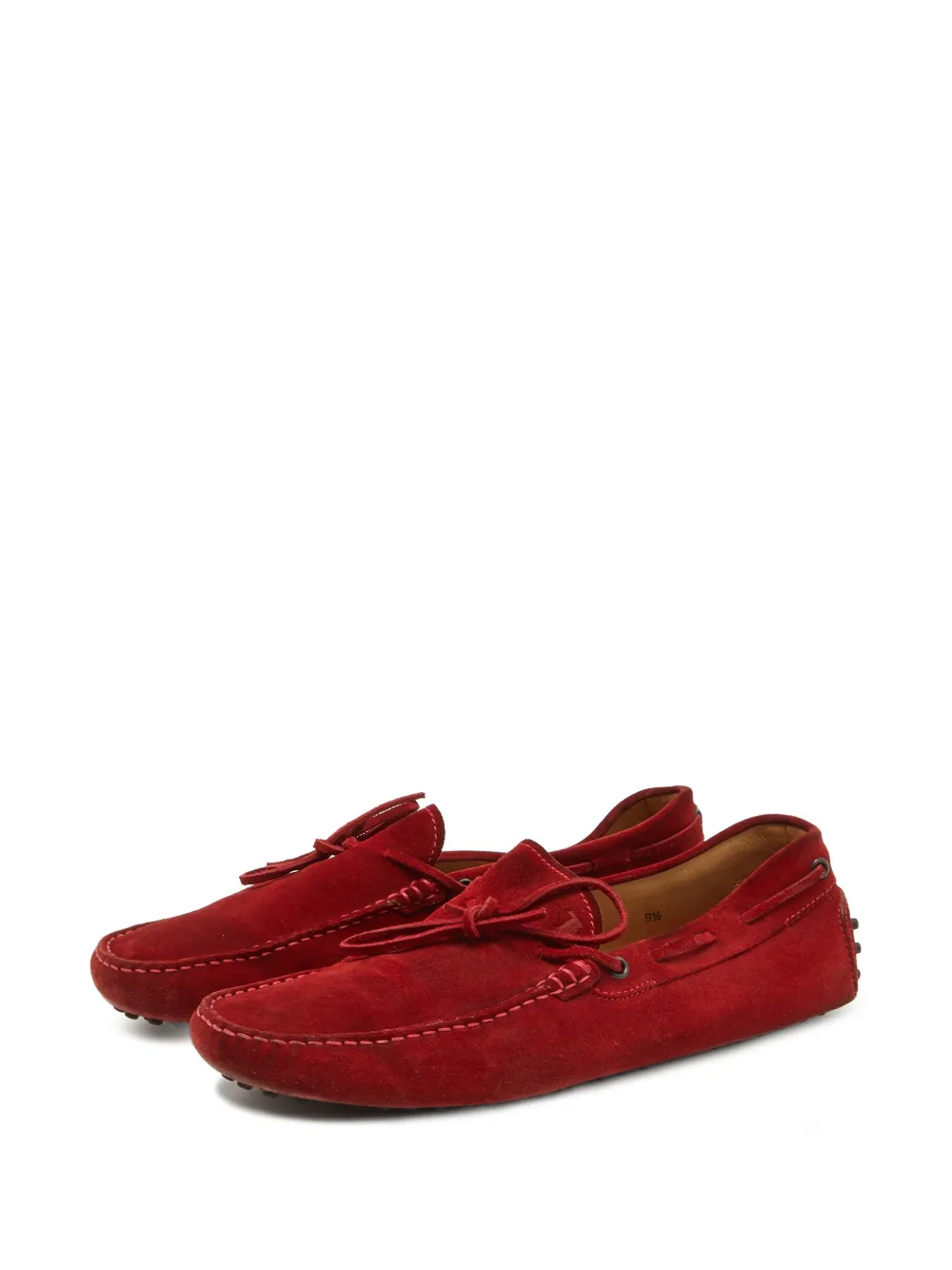 Tod's Vintage chaussures bateau pre-owned en daim | Image 2