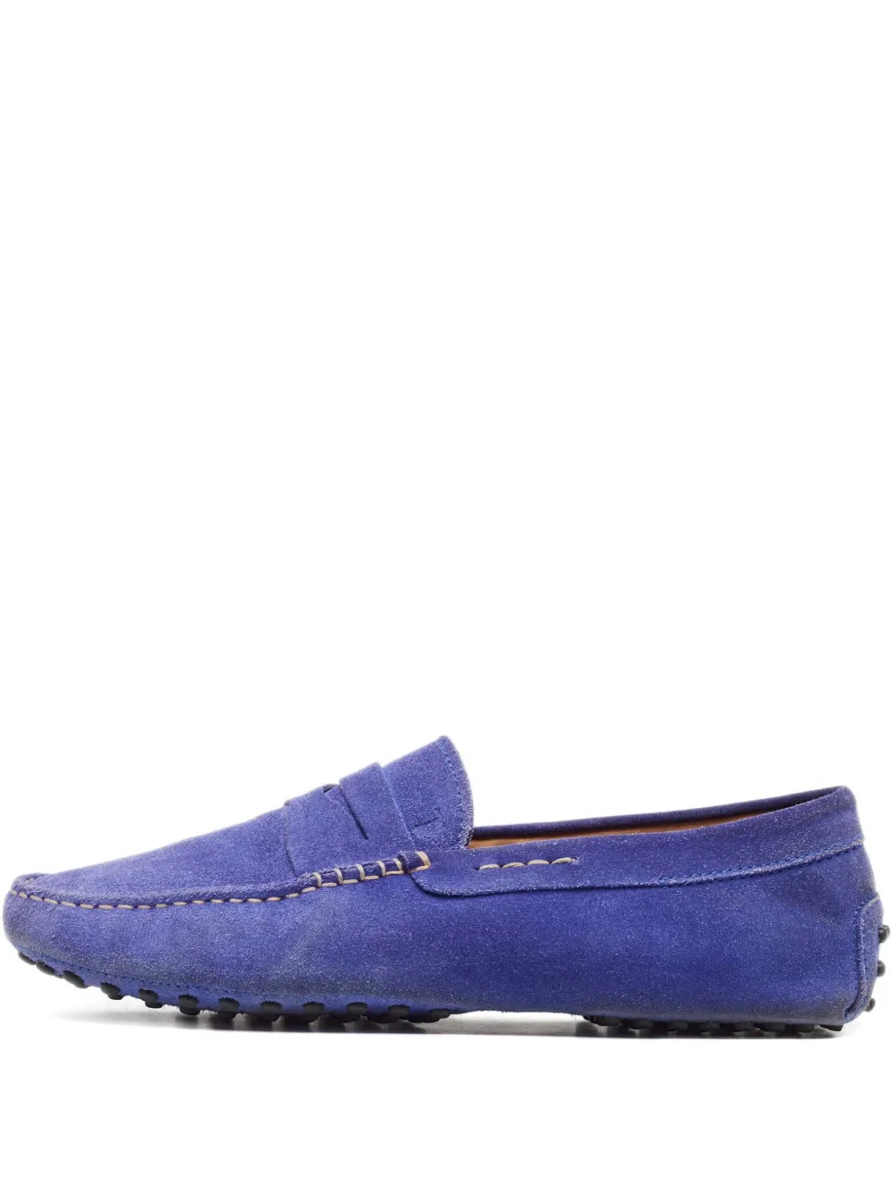 Tod's Vintage Gommino スエードローファー - パープル Tod's Vintage Gommino スエードローファー - パープル
