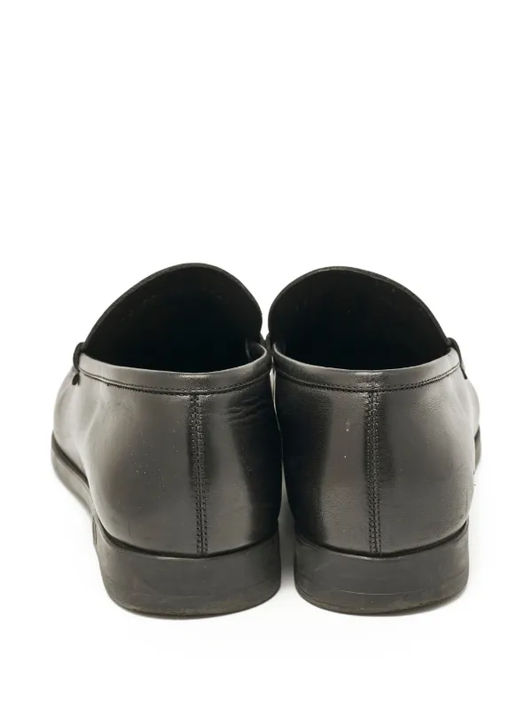 未使用品Ferragamo ブラックレザー ローファー Ferragamo ブラックレザー ローファー