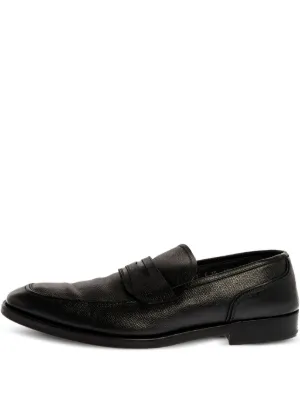 m*c様 未使用品Ferragamo ブラックレザー ローファー Ferragamo Pre-Owned レザーローファー | ブラック | FARFETCH JP